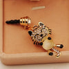 Phone Accessories a smiling tiger Dust Plug headphone Plug For Iphone & Ipad & Samsung& HTC